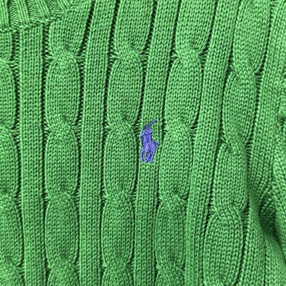 Polo Ralph Lauren Boys Cable-Knit Cotton Crew Neck Sweater Red Size 8 Small NWT - Picture 2 of 6